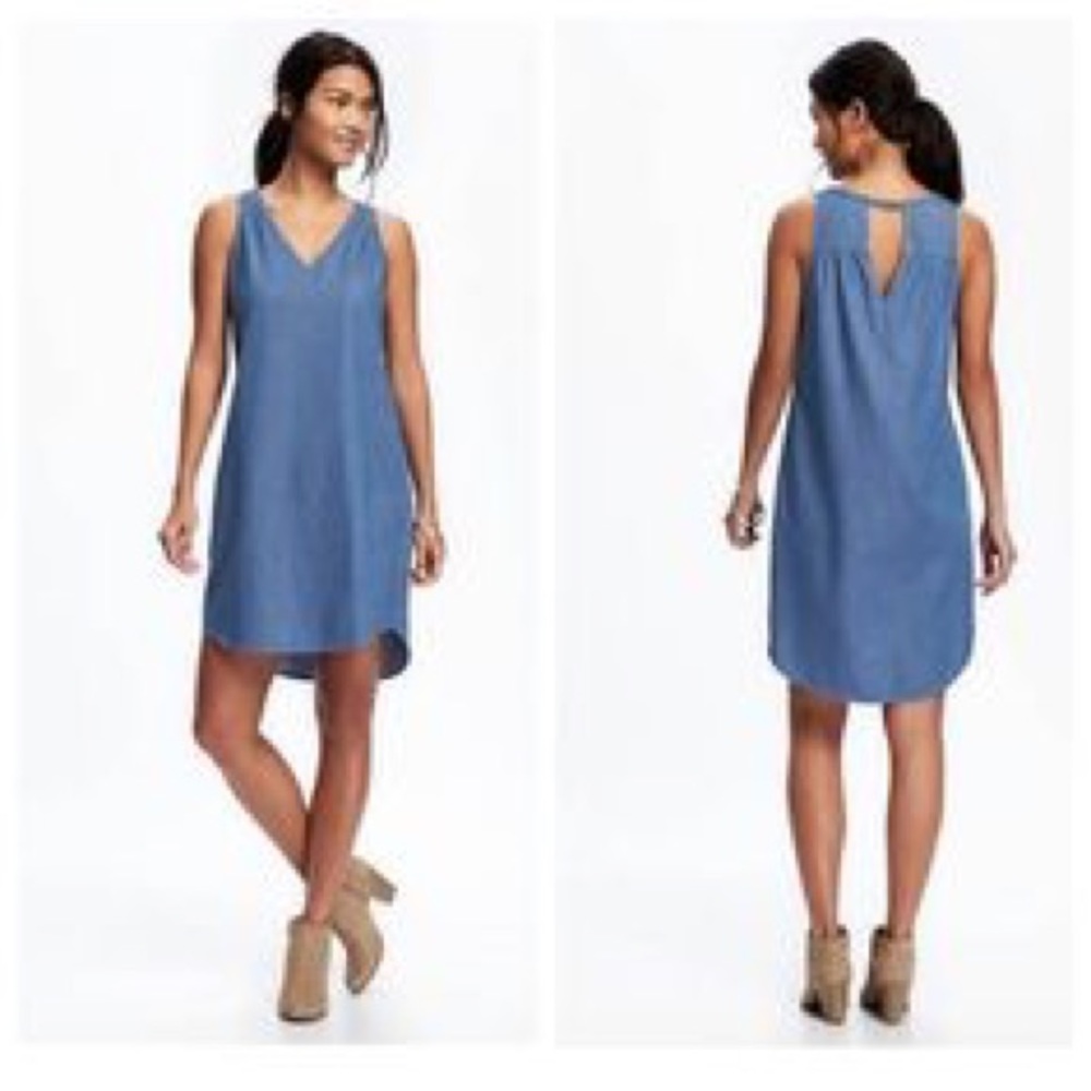 NWT Chambray Shift Dress